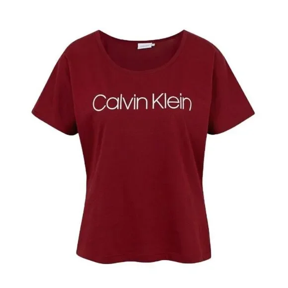 CALVIN KLEIN - NWT - L Sz 2X Performance Short Sleeve Logo Tee in Chianti - Picture 14 of 14